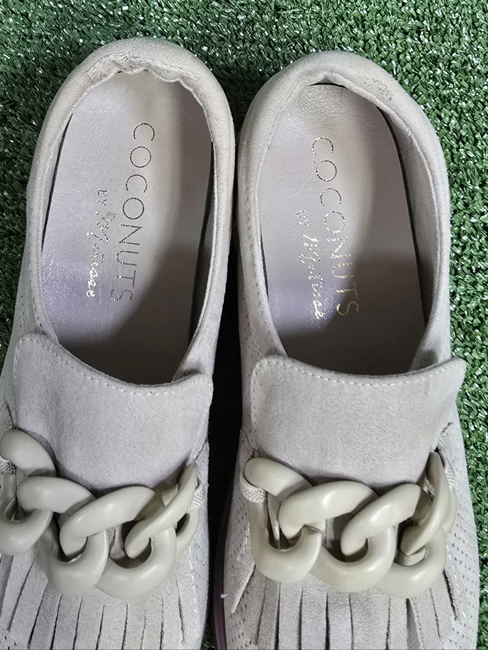 COCONUTS by Matisse Bess Light Beige EVA Platform Loafer Sneaker Hybrid Size 8